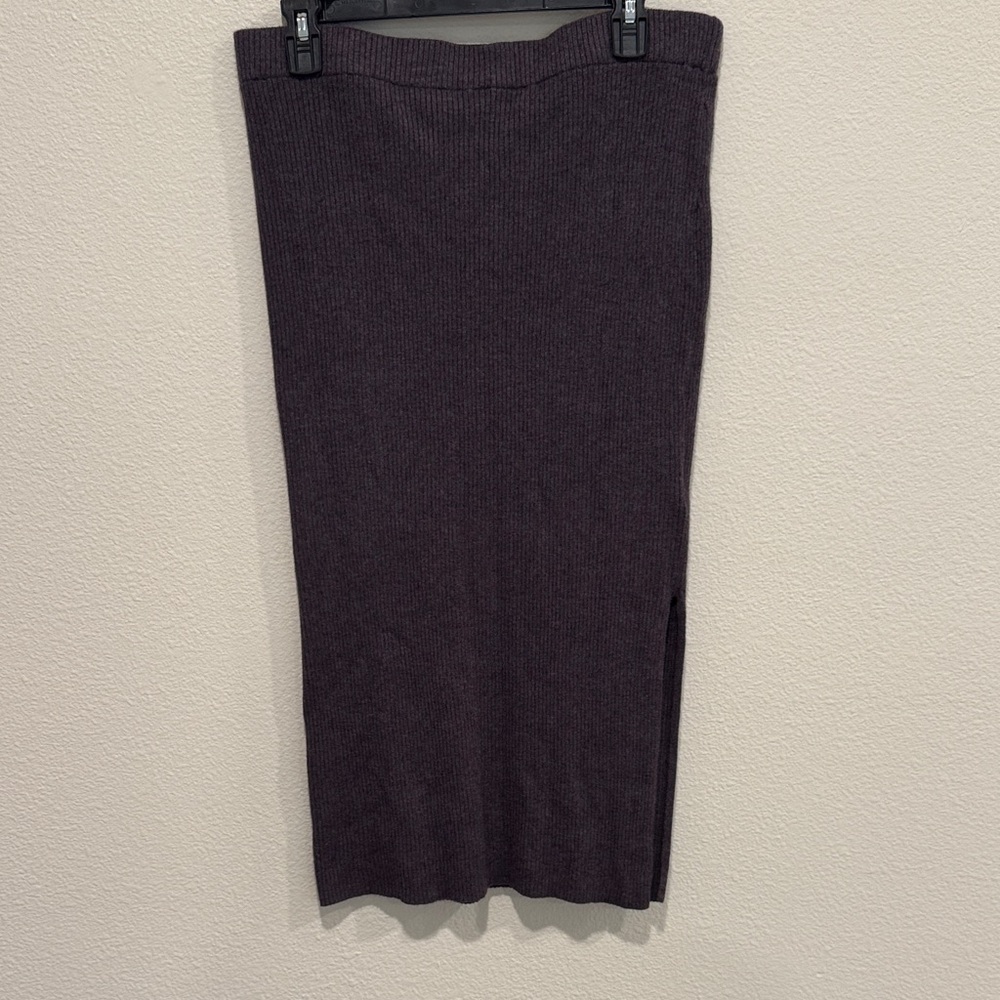 H&M Charcoal/purple Pencil Skirt
